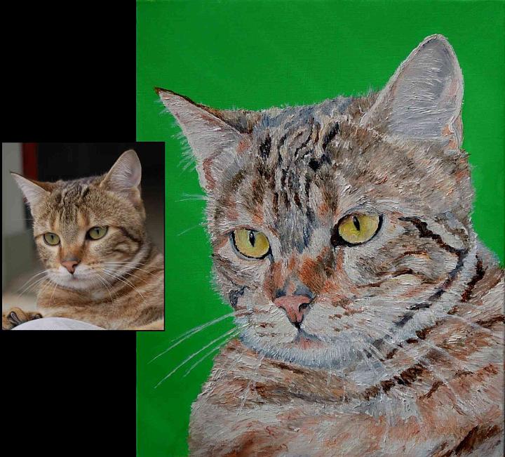 portrait bouille.jpg - Painting oil on canvas -Huile sur toile format /size 24x30